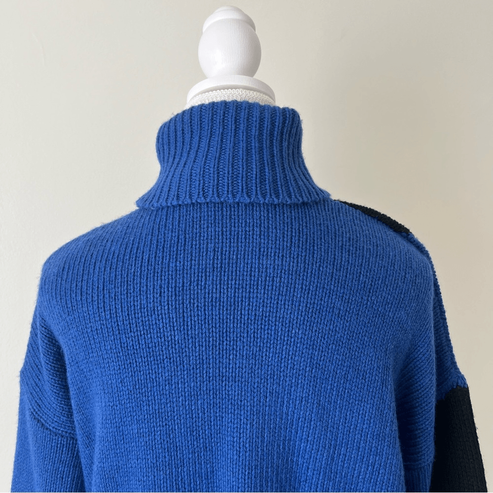 Reiss Brittany Wool Cashmere Turtleneck Sweater Size Small Chunky Knit