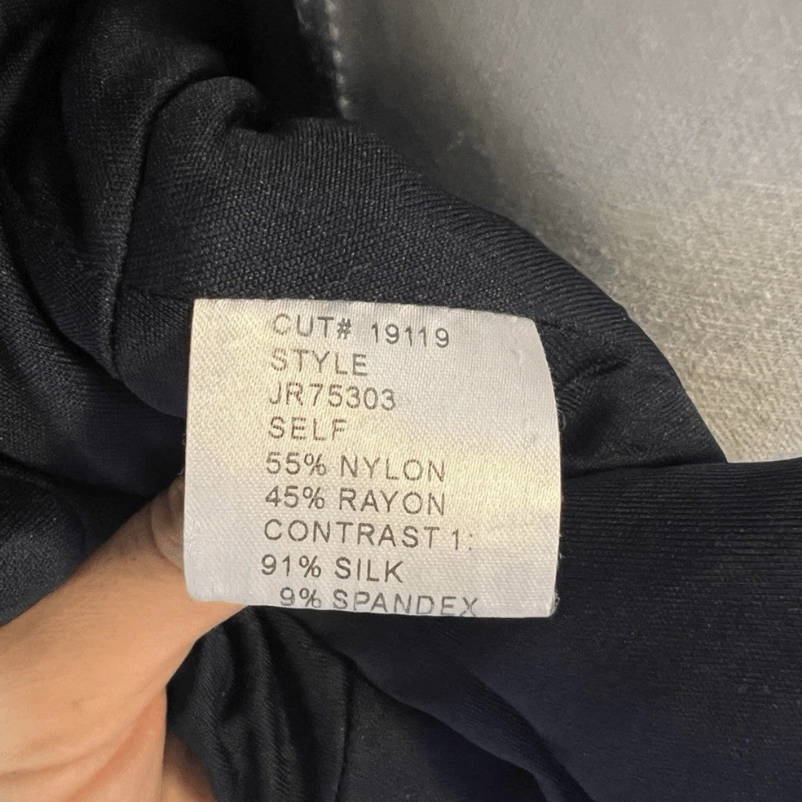 Tadashi Collection Sequin Beaded Navy Blue Top Blouse Size 8 Silk Embellishment