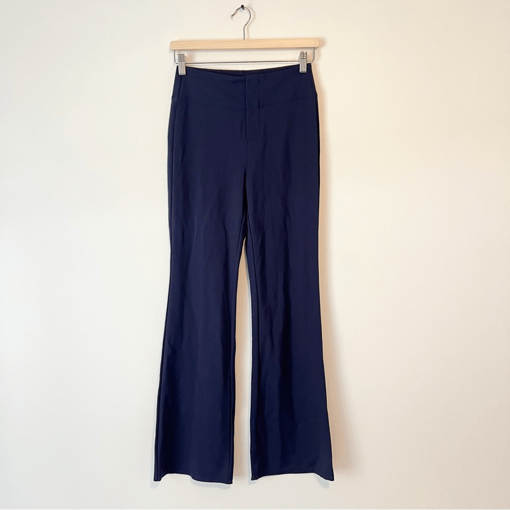 HALARA Flex High Waisted Slight Flare Work Pants Navy Blue NEW Size Small