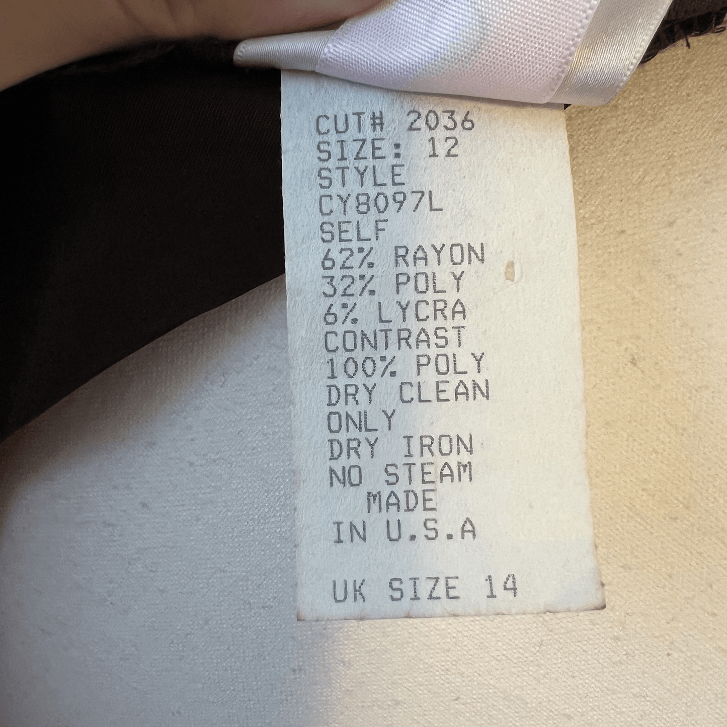 Tadashi Vintage Ruched Taffeta Gown  Chocolate Brown Maxi Size 12 Wedding Goth