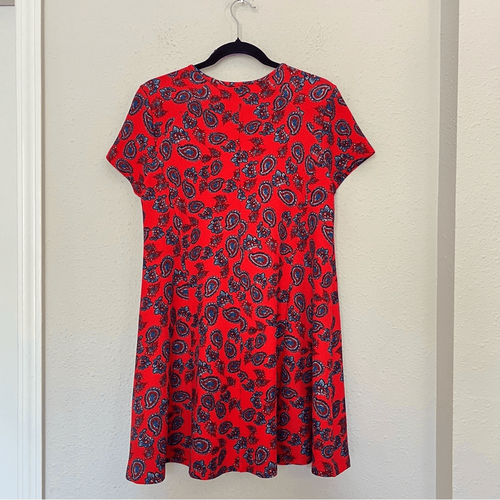 Show Me Your MuMu Nicks Babydoll Mini Dress Red Paisley Size Medium