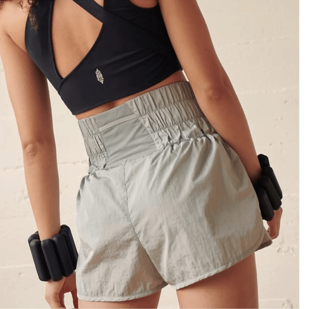 Free People Movement The Way Home Shorts Color Arctic Mist Size Medium