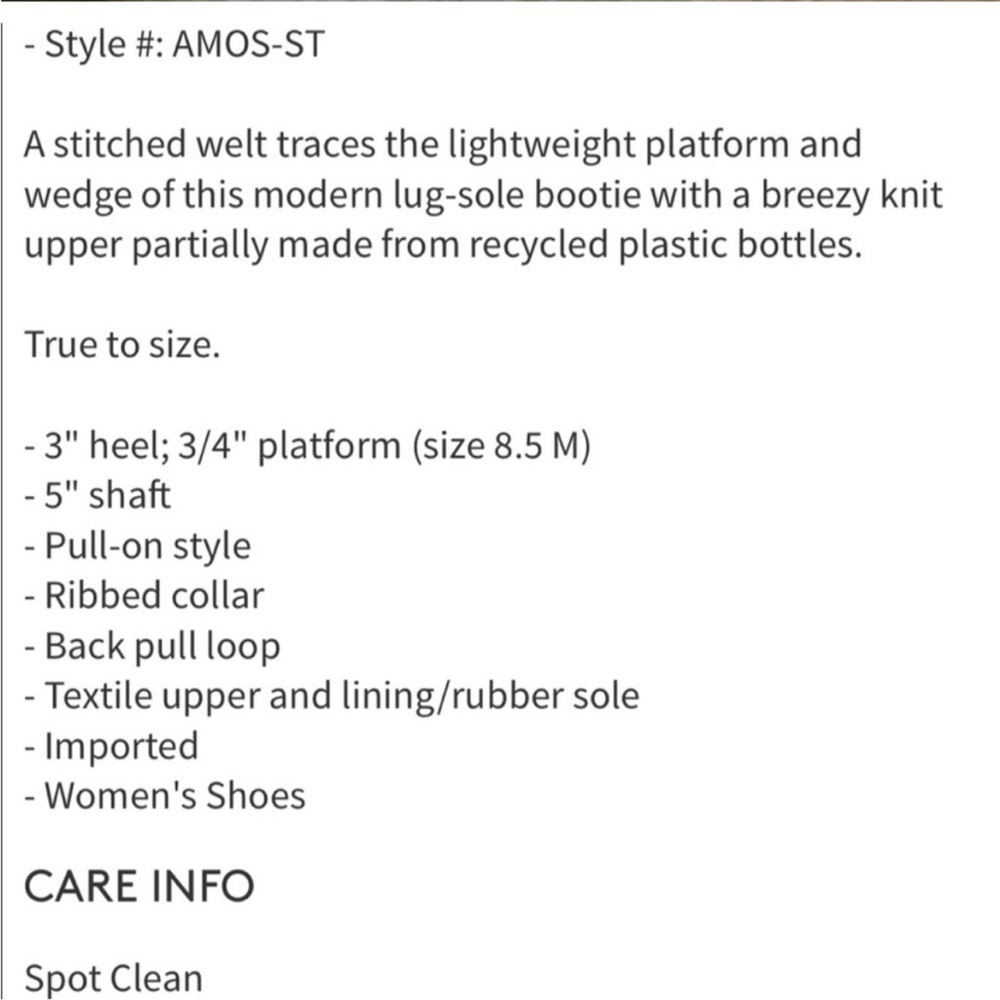 Eileen Fisher Amos London Grey Knit Wedge Ankle Boots Size 9