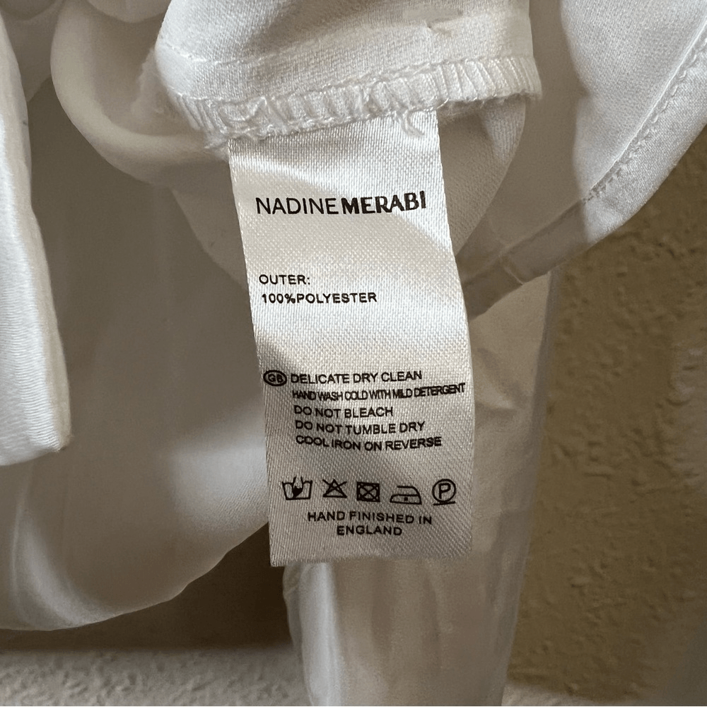 Nadine Merabi Taylor White Shirt NEW Size XXL Bridal Shower Classic