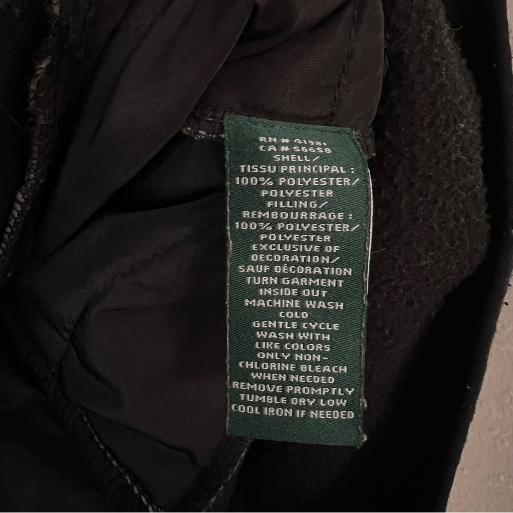 Lauren Ralph Lauren Zip Up Black Jacket Size Medium