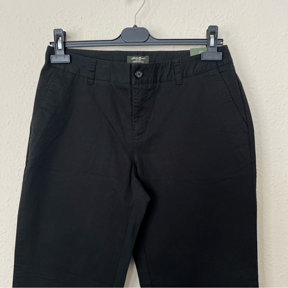 Eddie Bauer Women’s Mercer Stretch Chino Pants in Black NEW Size 6