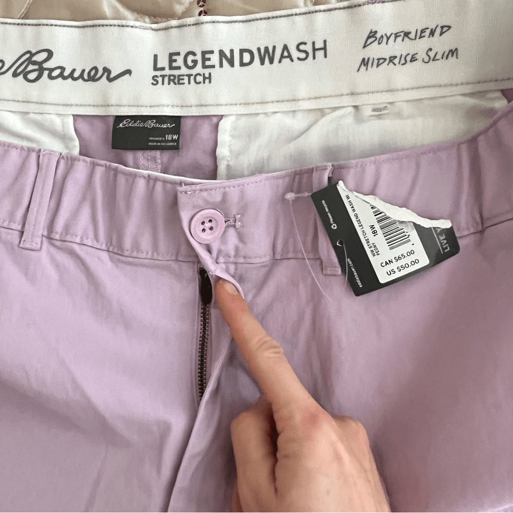 Eddie Bauer Willit Stretch Legend Wash Mid Rise Slim Boyfriend Shorts NEW 18W