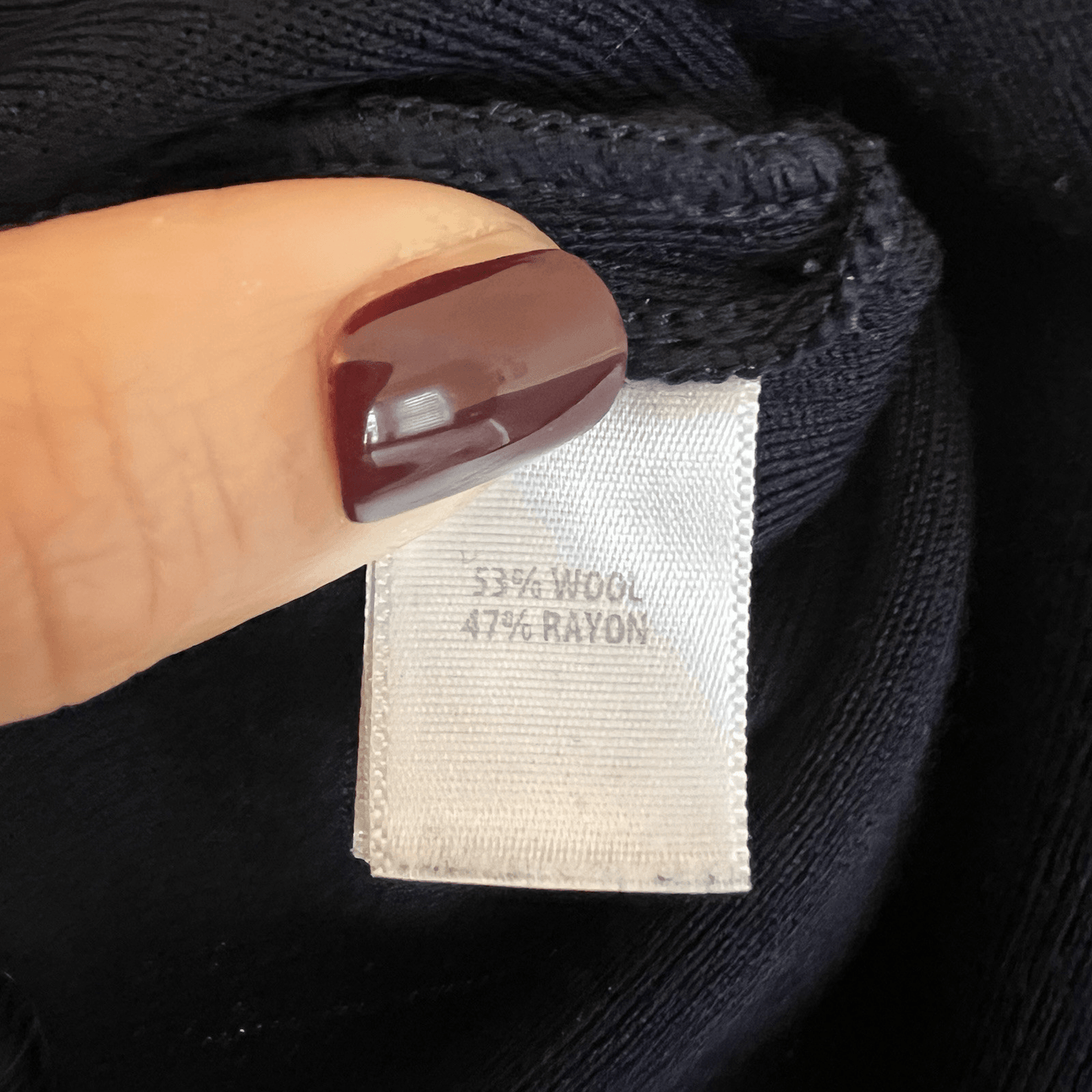 St. John Navy Blue Wool Blend Full Zip 3/4 Sleeve Knit Jacket Blazer Size Large