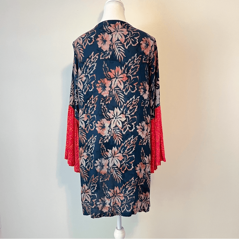 Soft Surroundings Tropical Floral Kimono Top Size Medium