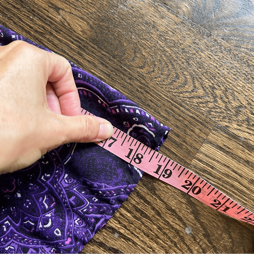 Catherines Affinity Chain Long Sleeve Blouse Top Size 1X Purple