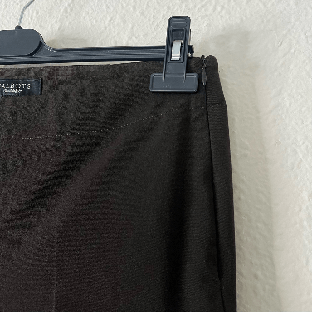 Talbots Heritage Trouser Dress Pants Size 8 Dark Brown