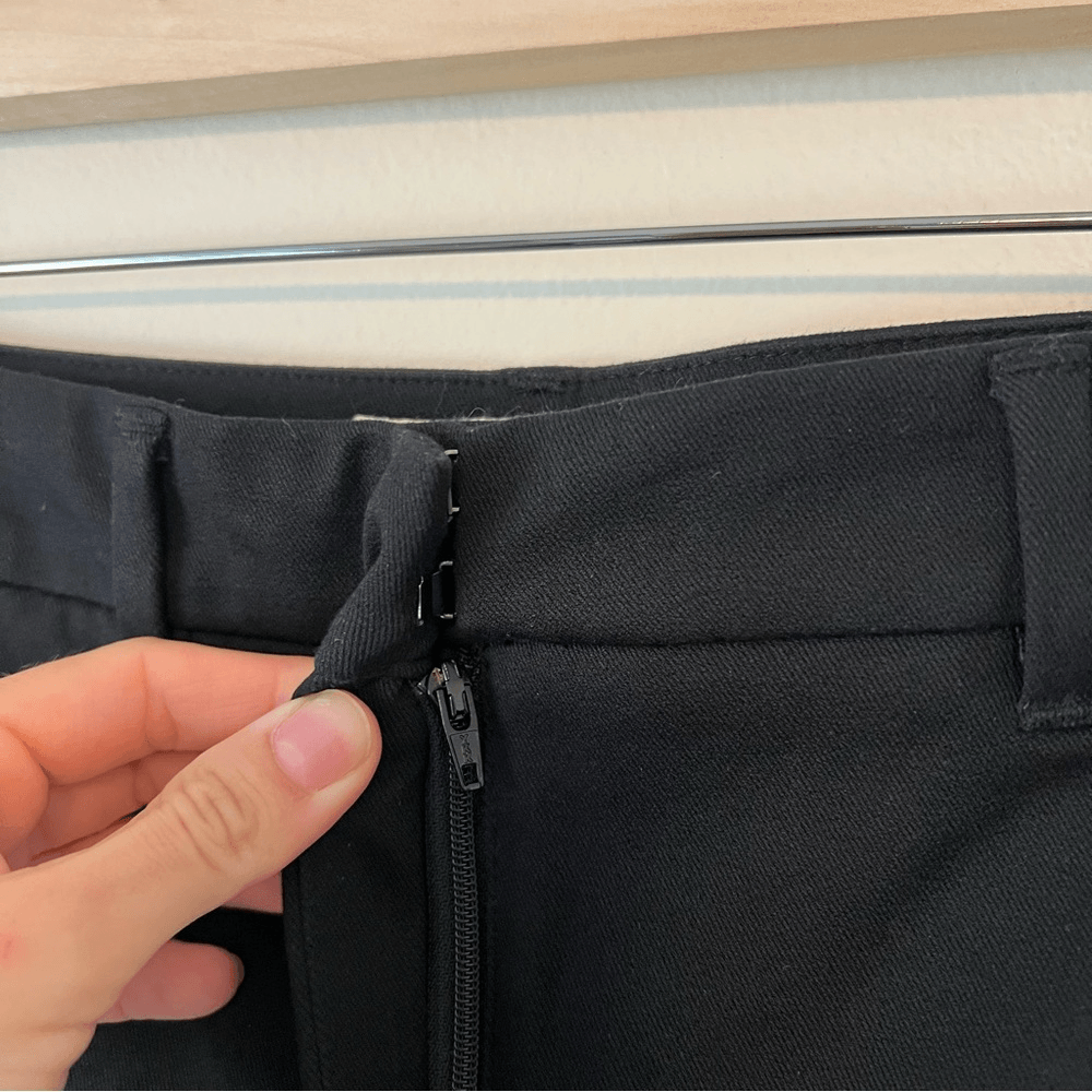 Boden Bi-Stretch Crop Flare Black Trousers Pants NEW Size 6R Career Classic