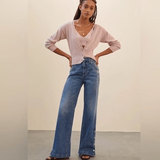 Anthropologie Pilcro Darted Wide-Leg Jeans NEW Plus Size 18W