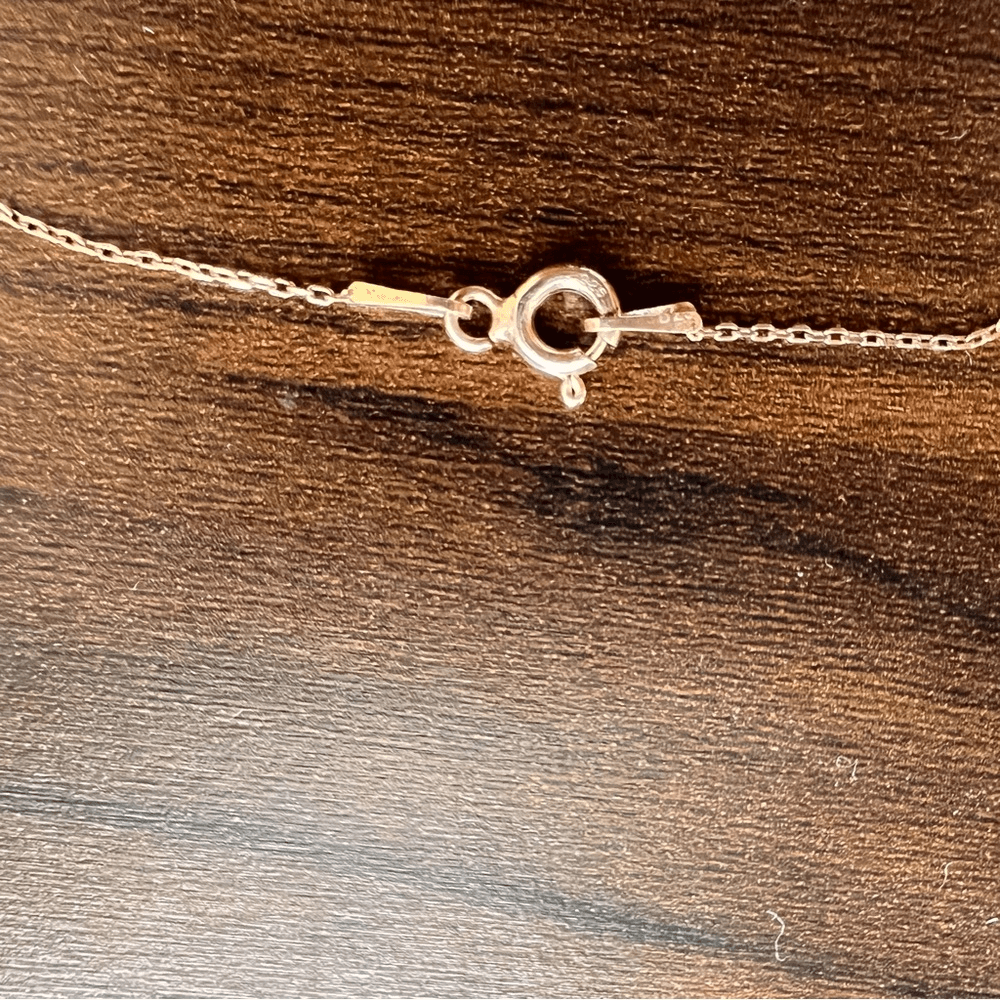 925 Silver Rose Plated Lotus Flower Necklace NEW