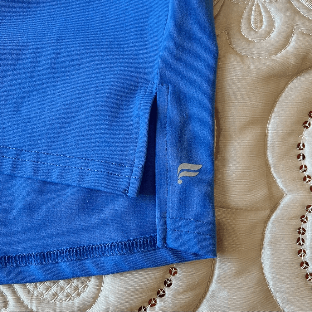 Fabletics Periwinkle Blue Cashel Adjustable Long Sleeve Cinched Top Size XS