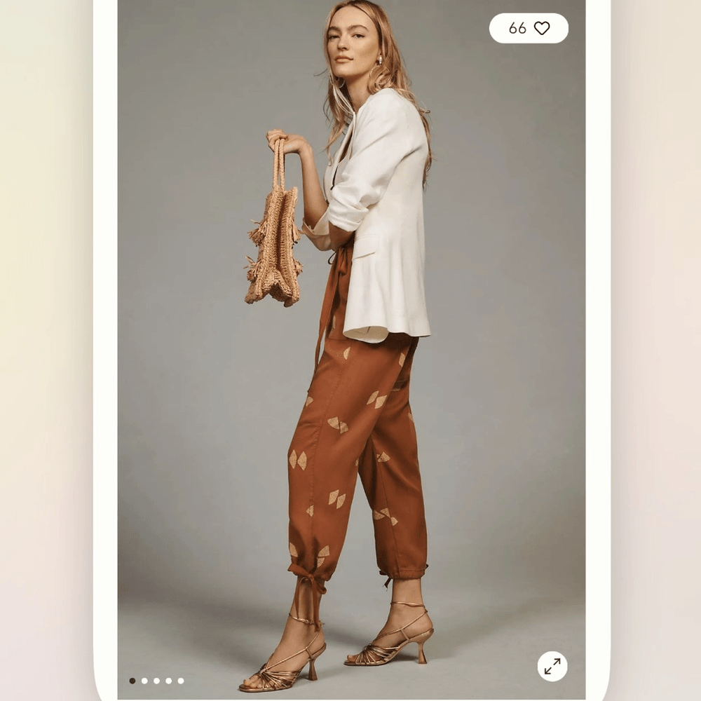 Anthropologie Pilcro Asymmetrical Printed Harem Pants NEW Size 26