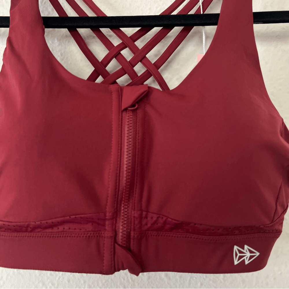 Yvette High Impact Sports Bra with Strappy Back NEW Size 12