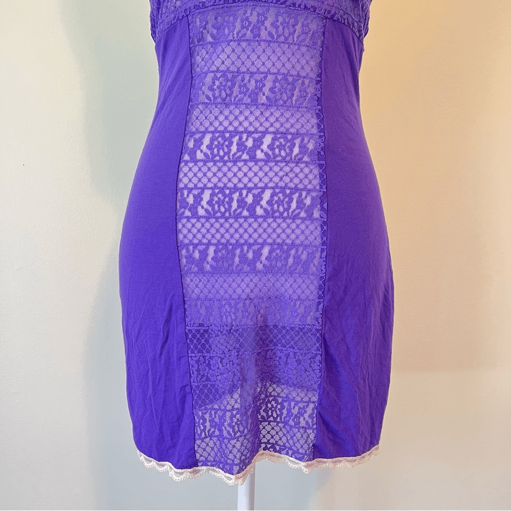 Victoria’s Secret Lace Slip Dress in Purple Size Medium