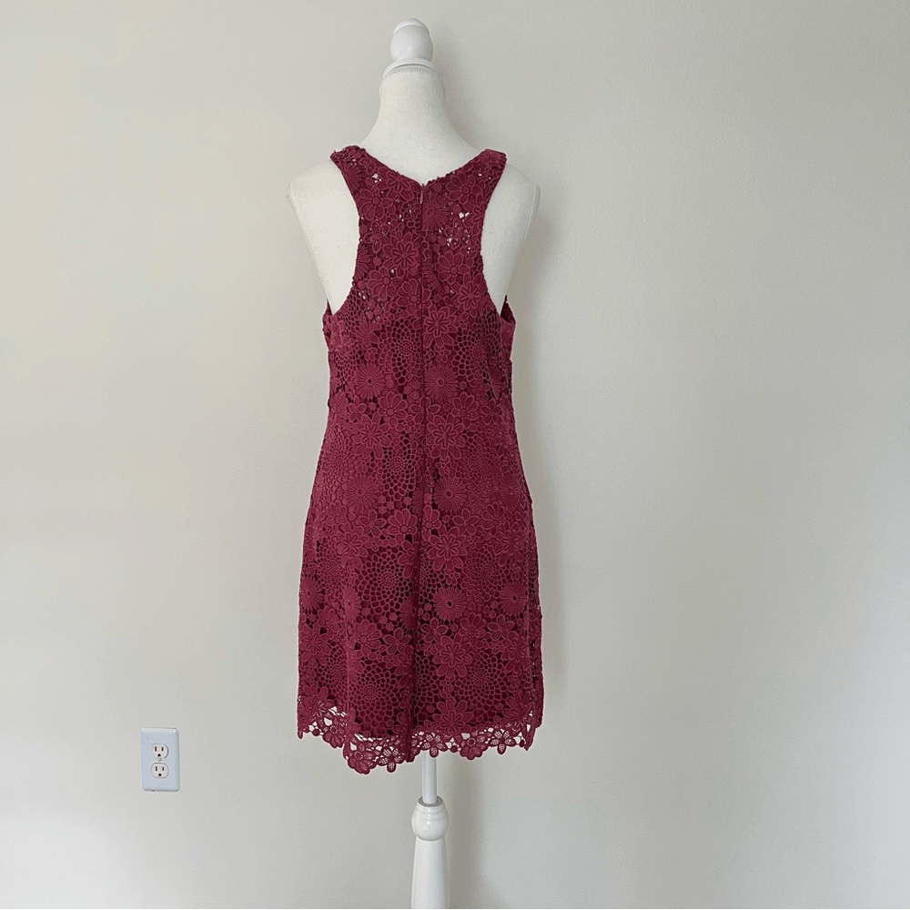 WAYF Lace Mini Dress Floral Cocktail Wedding Guest Size Medium