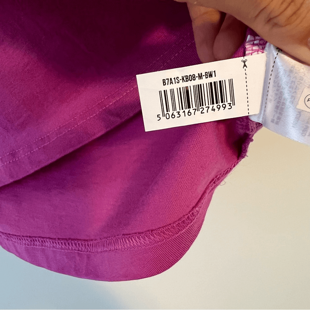 Gymshark Short Sleeve Crop Tee in Pink Medium