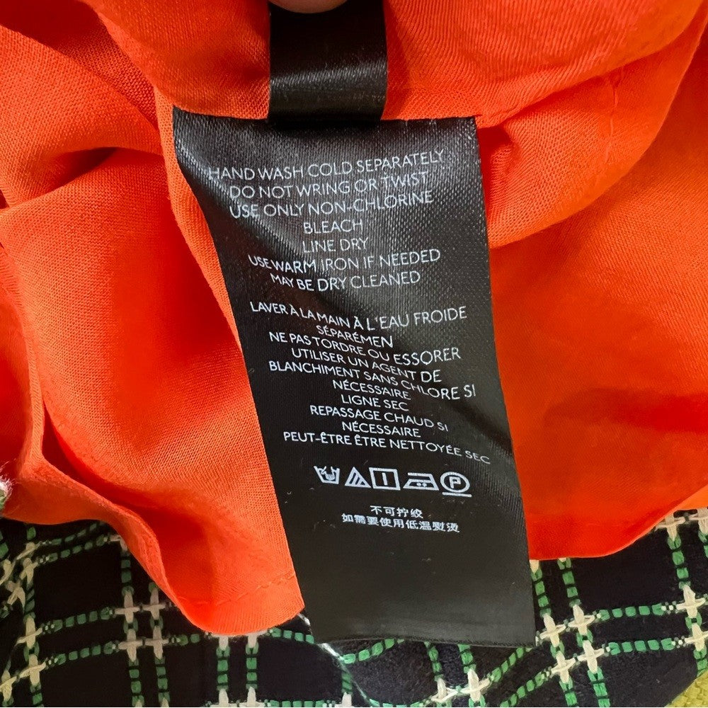 Anthropologie Maeve Plaid Pinafore Skirt NEW Size 6