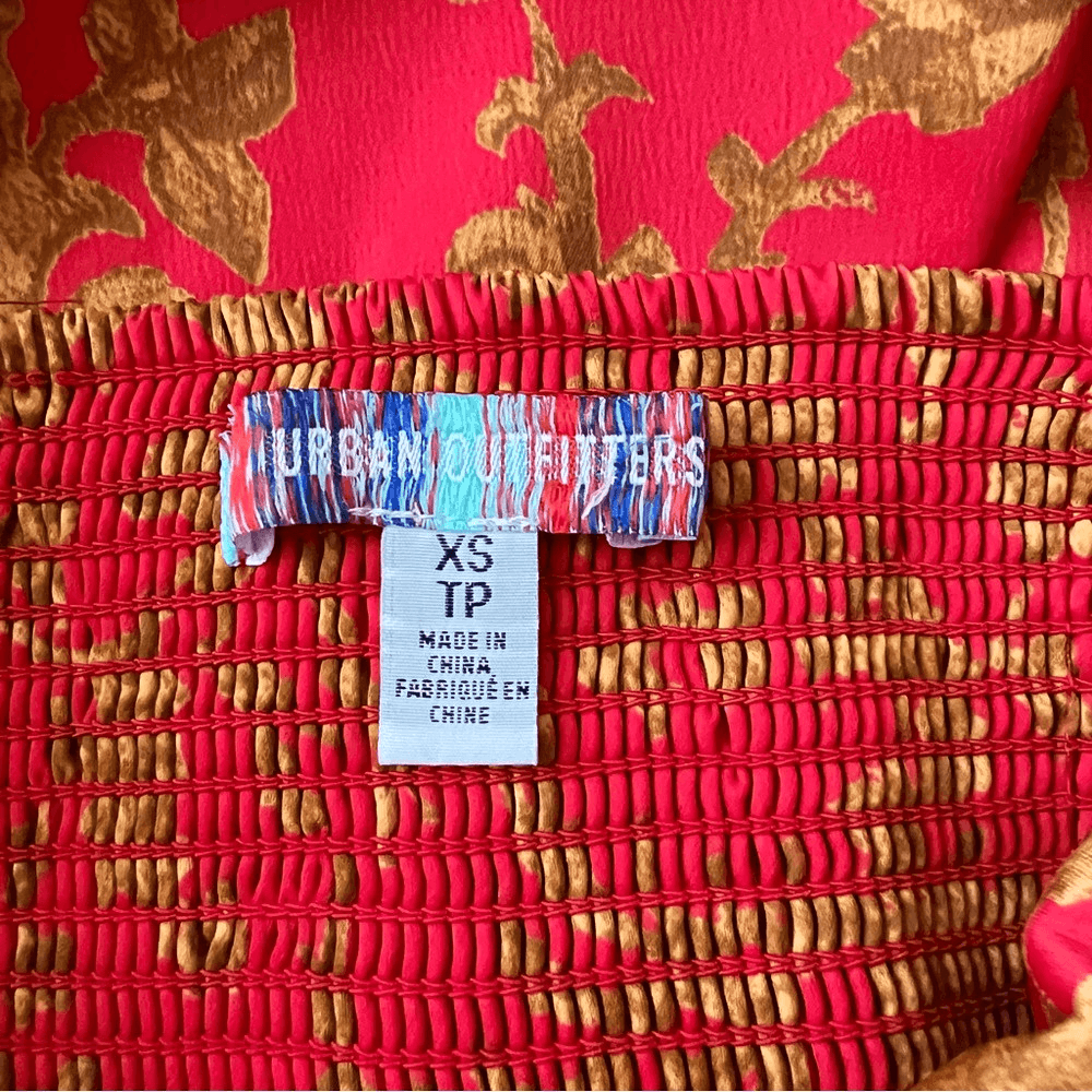 Urban Outfitters Orion Bustier Floral Mini Dress Size XS