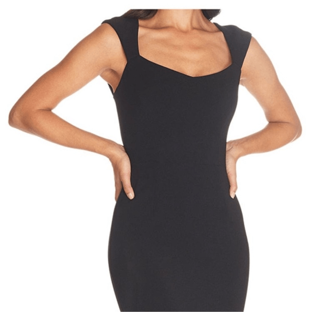 Dress the Population Minerva Black Mermaid Gown Maxi Dress NEW Size Small