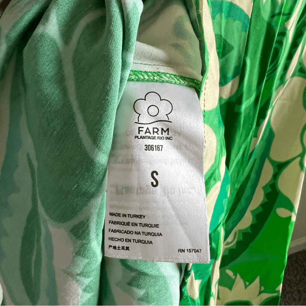 Anthropologie Farm Rio Tropical Groove Circle Cut Out Midi Dress Small