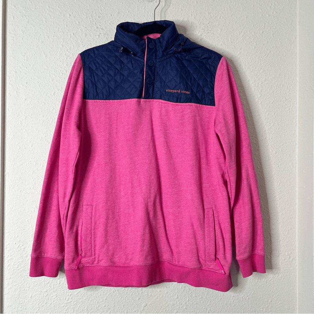 Vineyard Vines Quilted Nylon Performance Shep Shirt Pullover Size Small