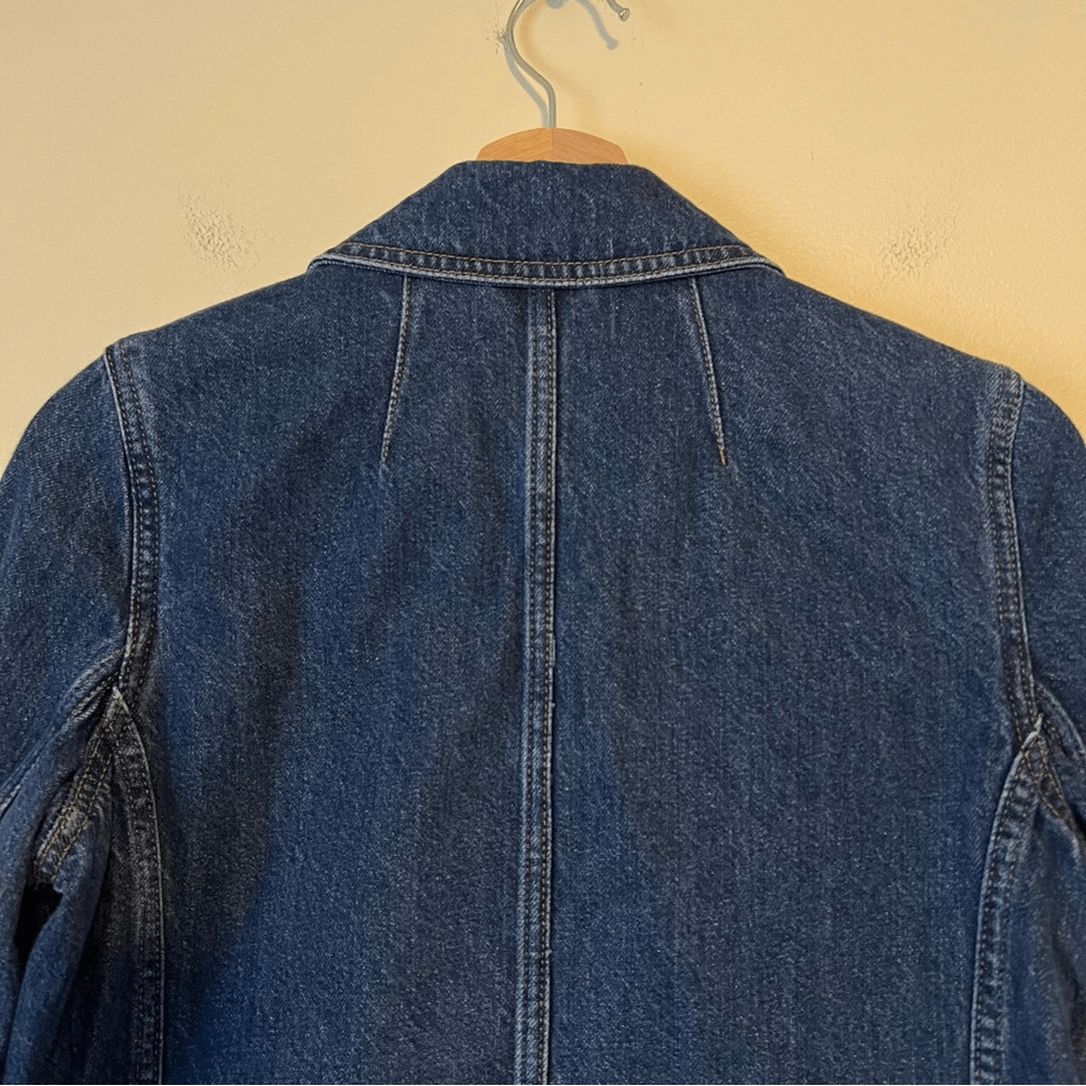 Madewell Denim Blazer Size XXS Oversized Relaxed Fit