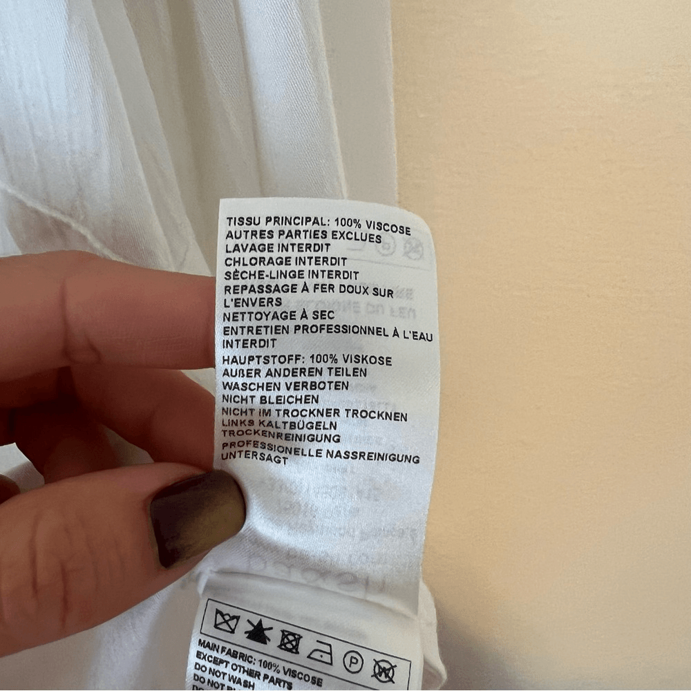 BA&SH Alia Lady Shirt in Ecru / Off White Long Sleeve Size Large US 8