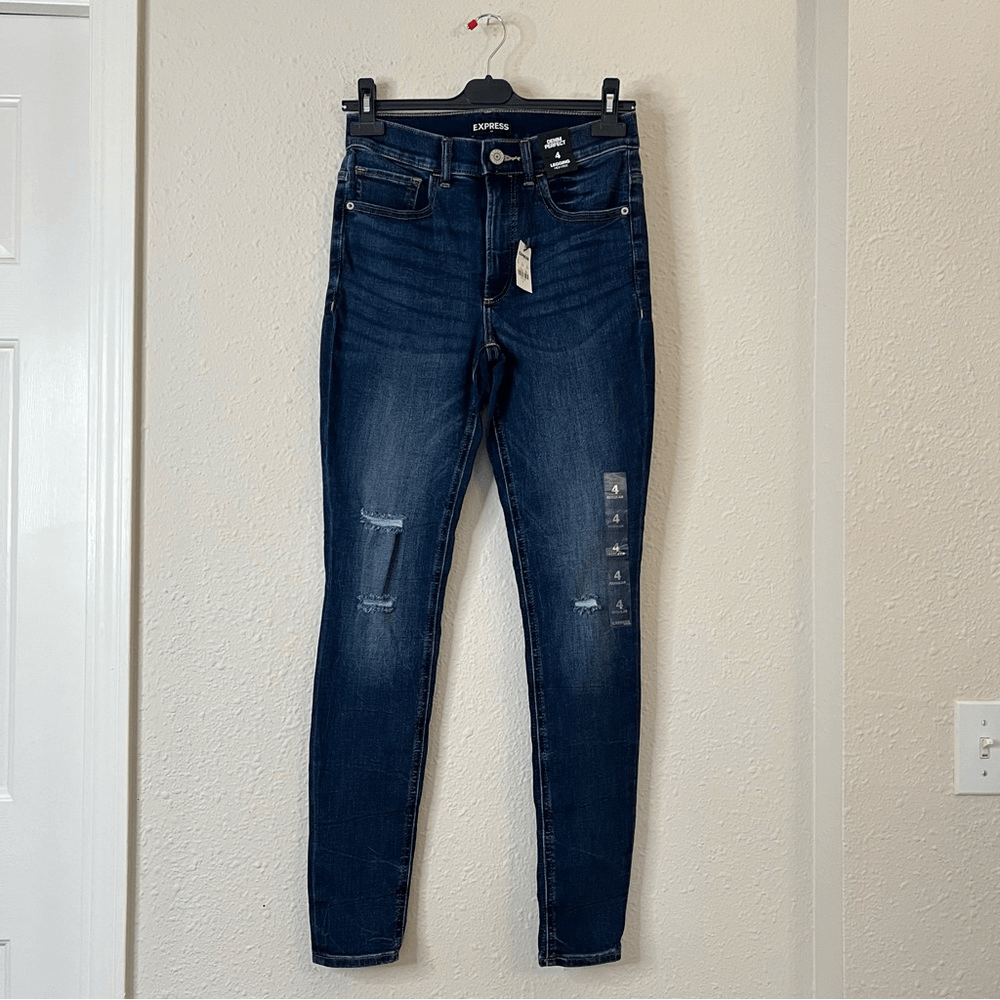 Express Denim Perfect High Rise Legging Jeans NEW Size 4