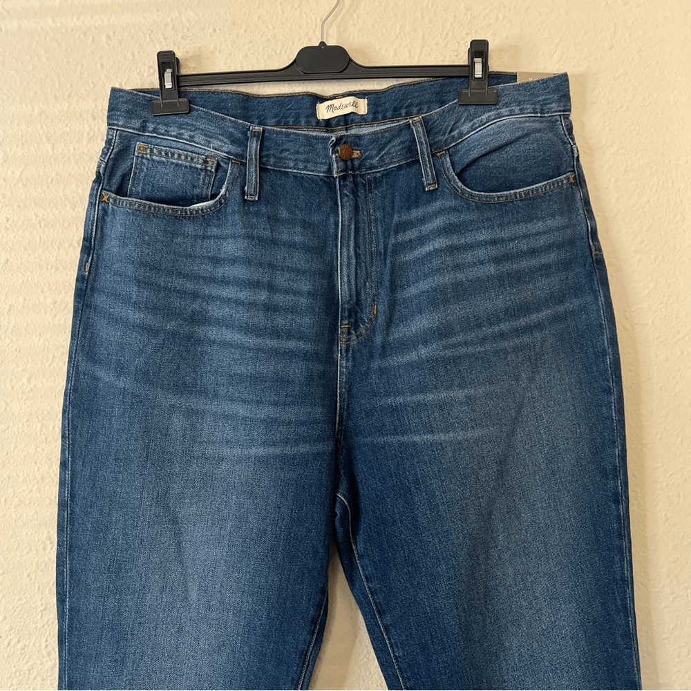 Madewell High Rise The Mom Jean NEW Size 34 Medium Wash
