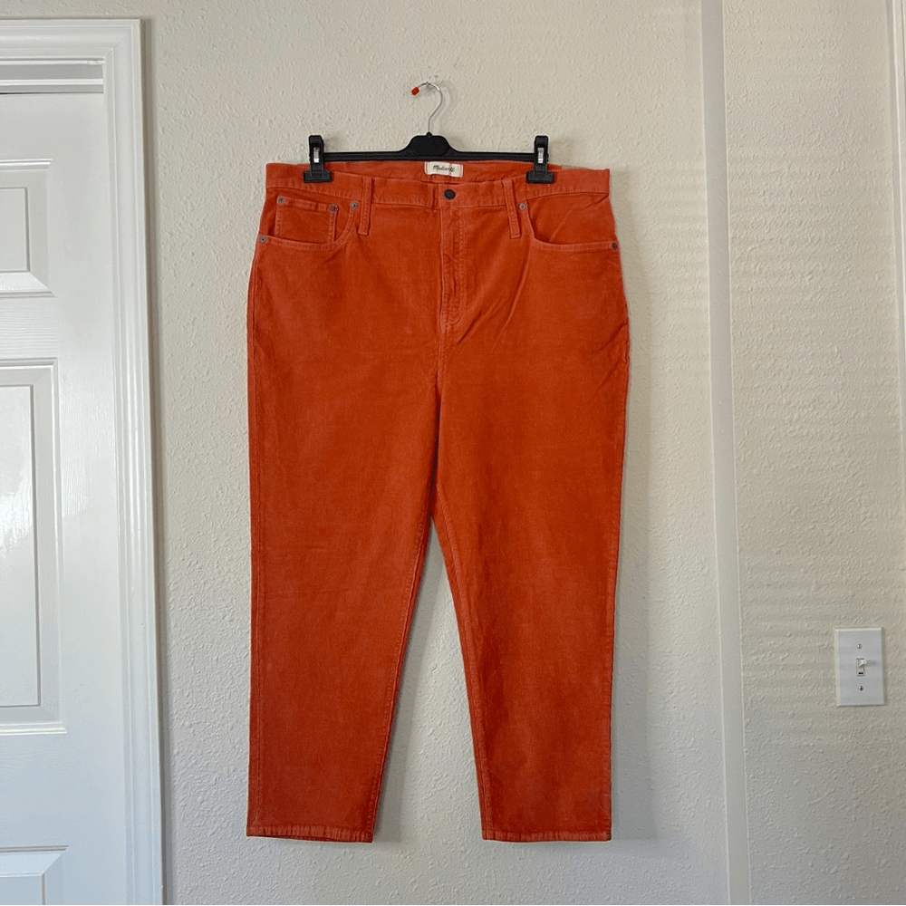 Madewell Corduroy Classic Straight Leg Jean Pants NEW Size 35