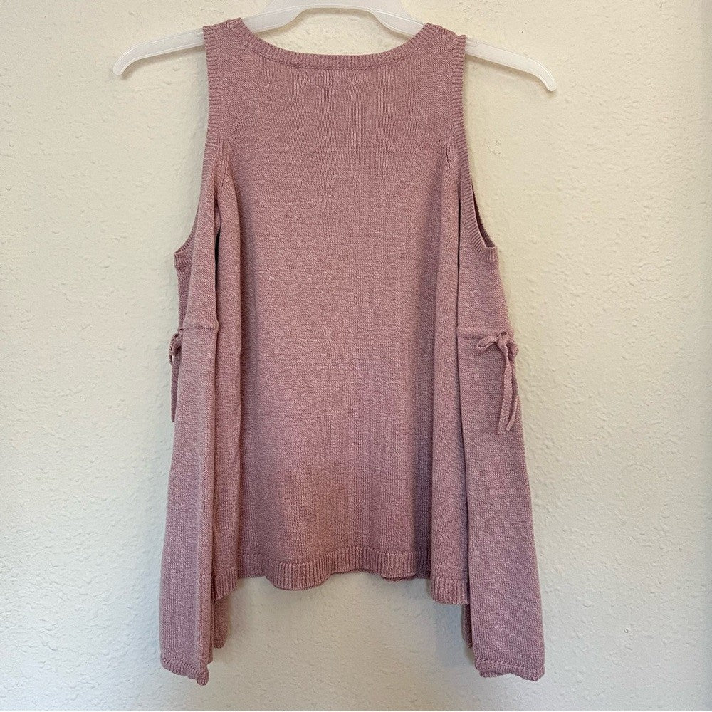 American Eagle Dusty Rose Open Shoulder Sweater Size XS