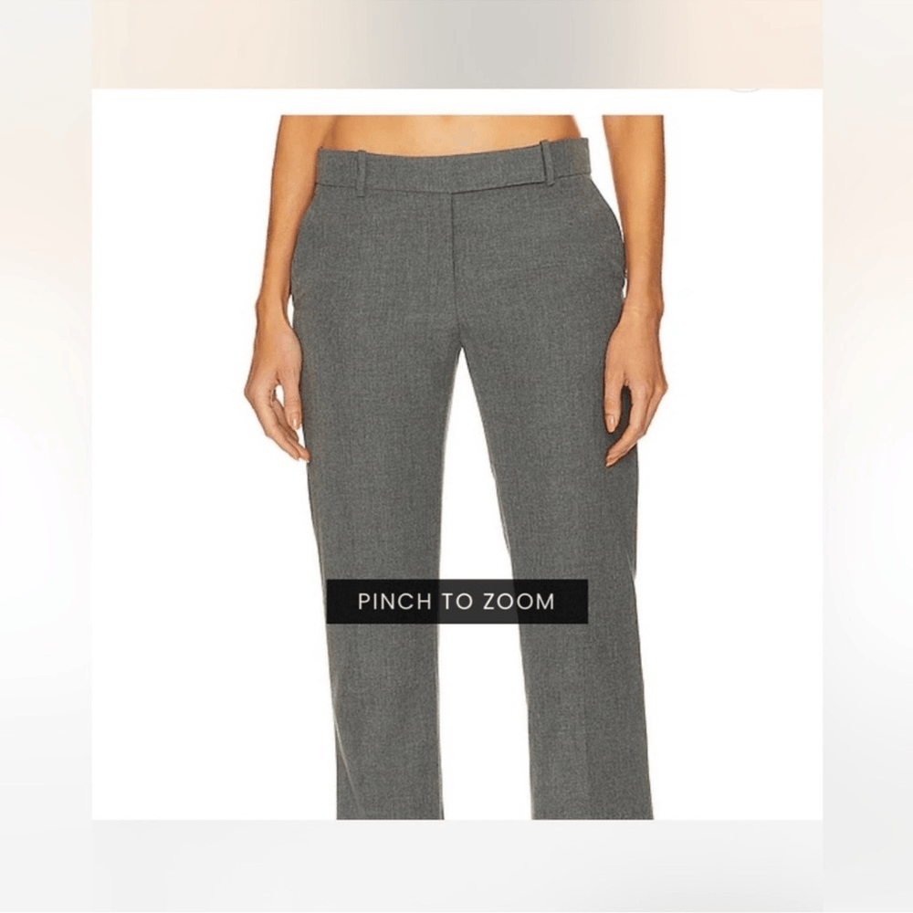 RONNY KOBO 90's Trouser Dress Pants in Grey NEW Size Small Low Rise Y2K 90s