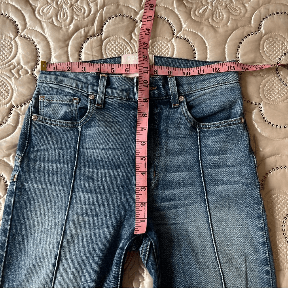Revice High Rise Star Venus Crop Jeans Medium Wash Size 27