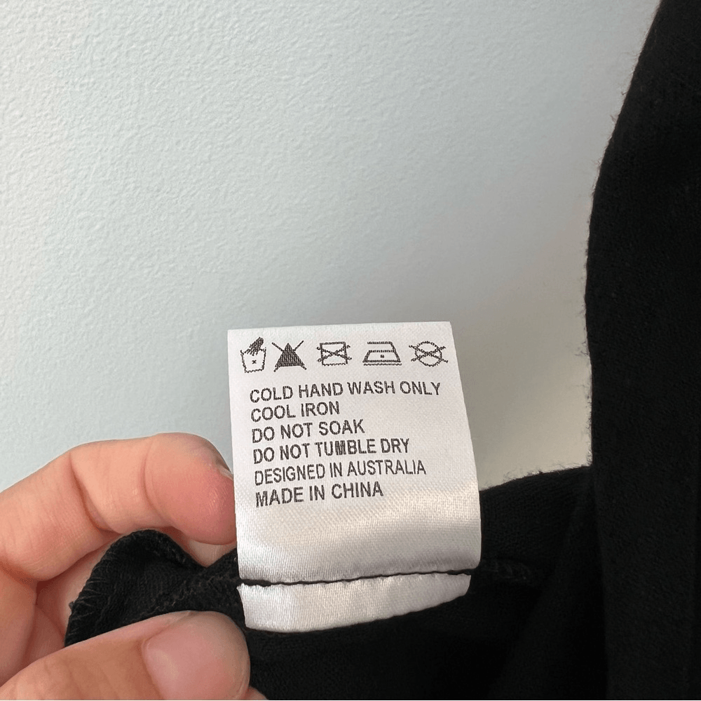 Hello Molly In Your Eyes Black Linen Cut Out Off Shoulder Maxi Dress Small