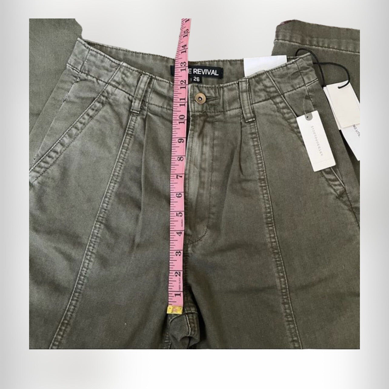 Anthropologie Blue Revival Utility Pants NEW Size 26