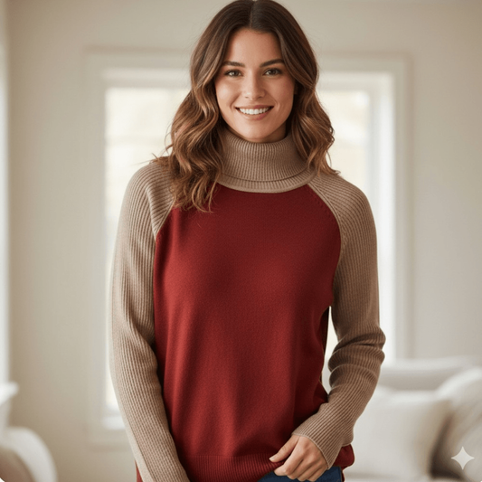 Pendleton Woolenmills Raglan Merino Wool Turtleneck Sweater Size Large