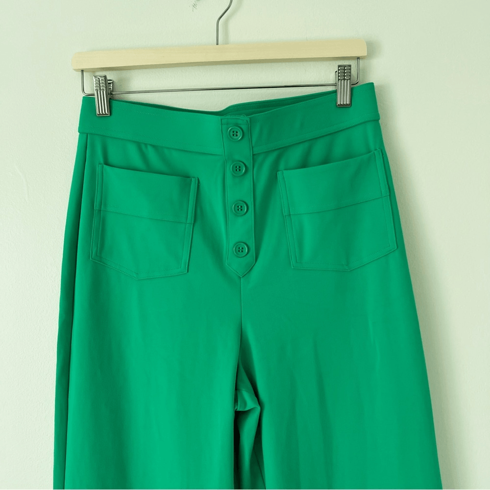 Halara High Waisted Button Multiple Pockets Straight Leg Pants NEW Size Large