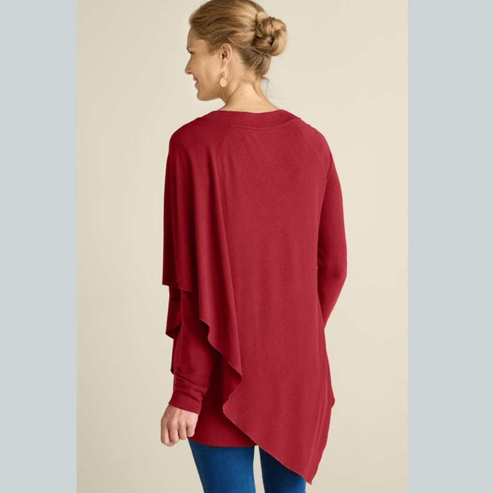 Soft Surroundings Madeline Tunic Top in Moroccan Red Size Small