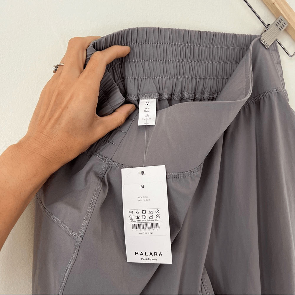 Halara High Rise Jogger Pants NEW Size Medium in Gray