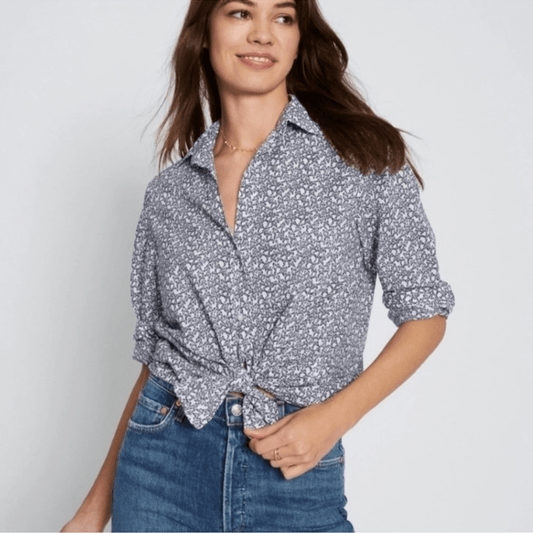 Grayson The Hero Butterfly Print Button Up Shirt Size XL