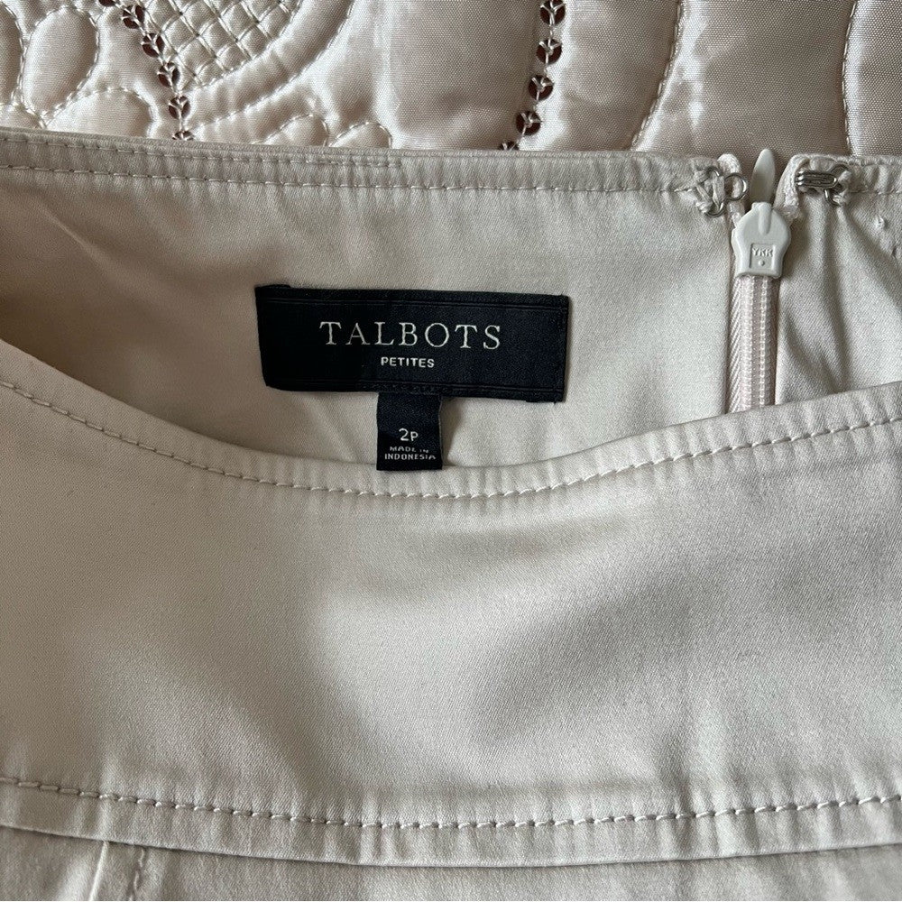 Talbots Petites Fully Lined Pencil Skirt Size 2P
