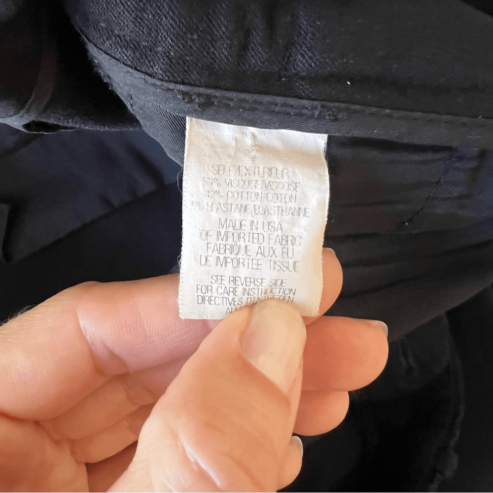 Theory Izelle C Jetty Bi-Stretch Black Ankle Cropped Pants Size 12