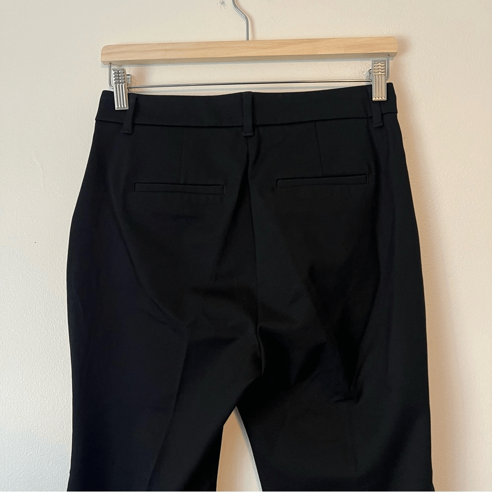 Boden Bi-Stretch Crop Flare Black Trousers Pants NEW Size 6R Career Classic