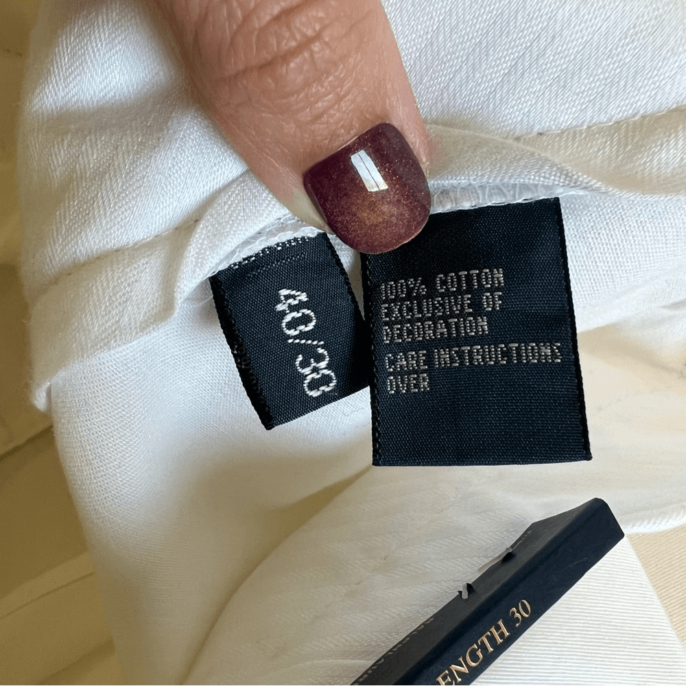 POLO RALPH LAUREN Men's Suffield White Chino Pants NEW 40x30