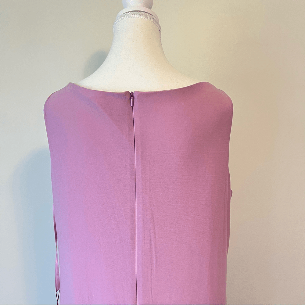 IEENA Mac Duggal Faux Wrap Thigh High Slit V-Neck Sleeveless Gown NEW Size 14