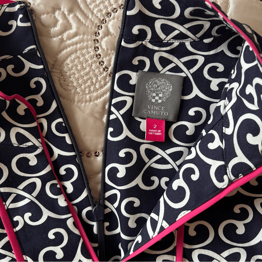 Vince Camuto Sleeveless Printed Mini Sheath Dress Size 2